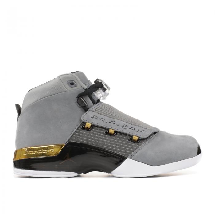 【 AIR JORDAN TROPHY ROOM X JORDAN 17 RETRO 'COOL GREY' / COOL GREY METALLIC GOLD BLACK 】 ナイキ クール 灰色 グレー ゴールド 黒色 ブラック エアジョーダン スニーカー メンズ｜スニケス