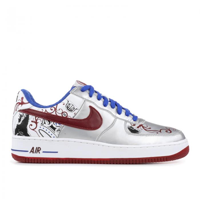 【 NIKE AIR FORCE 1 PREMIUM (LEBRON) 'COLLECTION ROYALE' / METALLIC SILVER TEAM RED VARSITY 】 プレミアム 銀色 シルバー チーム 赤 レッド エアフォース スニーカー メンズ ナイキ|スニケス