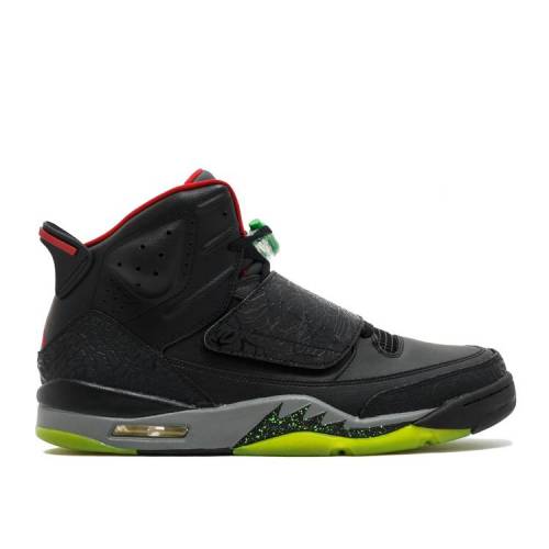 【 AIR JORDAN JORDAN SON OF MARS 'BLACK' / BLACK GYM RED COOL GREY GREEN 】 ナイキ 黒色 ブラック 赤 レッド クール 灰色 グレー 緑 グリーン エアジョーダン スニーカー メンズ画像