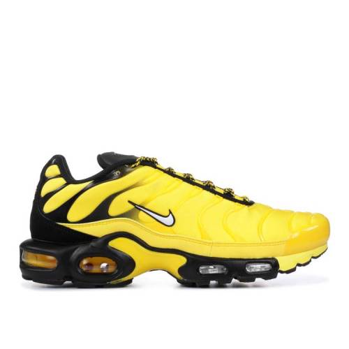【 NIKE AIR MAX PLUS 'FREQUENCY PACK' / TOUR YELLOW WHITE BLACK 】 マックス 黄色 イエロー 白色 ホワイト 黒色 ブラック エアマックスプラス スニーカー メンズ ナイキ｜スニケス