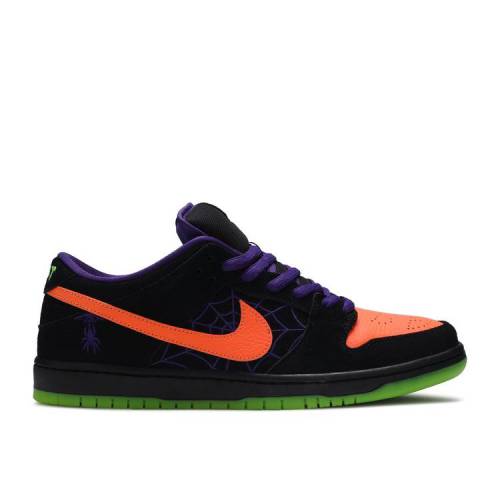 【 NIKE DUNK LOW SB 'NIGHT OF MISCHIEF' / BLACK TOTAL ORANGE COURT PURPLE 】 ダンク エスビー 黒色 ブラック 橙 オレンジ コート 紫 パープル ダンクロー スニーカー メンズ ナイキ|スニケス