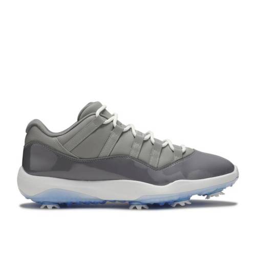 【 AIR JORDAN JORDAN 11 LOW GOLF \u0027COOL GREY\u0027 / MEDIUM GREY GUNSMOKE WHITE 】 ナイキ ゴルフ 薄墨色 薄墨色 白いこと 白いこと エアジョーダン スニーカー メンズ メンズ靴-靴-スニーカー