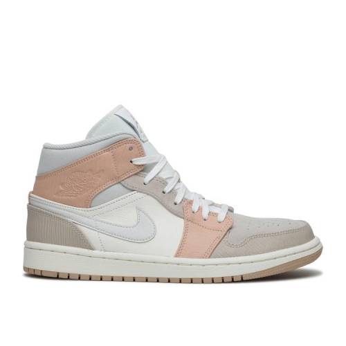 【 AIR JORDAN JORDAN 1 MID 'MILAN' / SAIL LIGHT BONE STRING SHIMMER 】 ナイキ ミッド エアジョーダン スニーカー メンズ