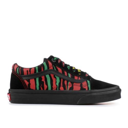 【 VANS A TRIBE CALLED QUEST X OLD SKOOL 'STRIPES' / BLACK 】 バンズ トライブ 黒色 ブラック オールドスクール スニーカー メンズ ヴァンズ