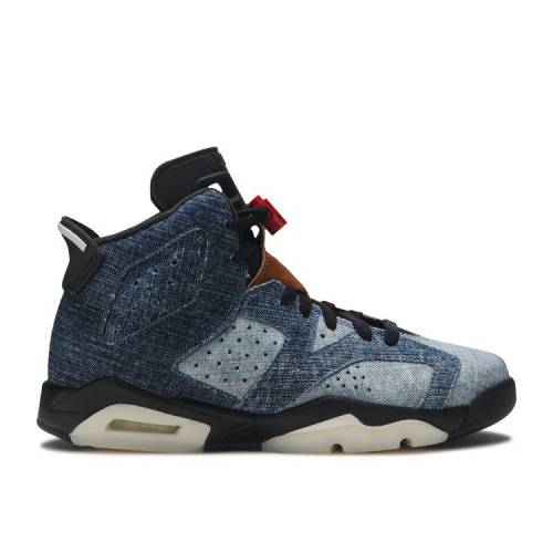 【 AIR JORDAN JORDAN 6 RETRO GS 'WASHED DENIM' / WASHED DENIM SAIL VARSITY RED 】 ナイキ デニム 赤 レッド エアジョーダン ジュニア キッズ ベビー マタニティ スニーカー|スニケス