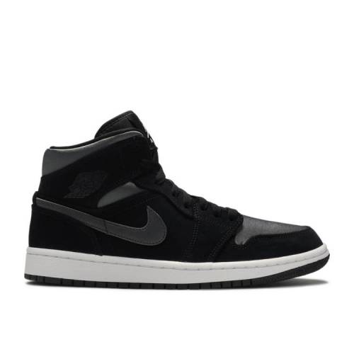 【 AIR JORDAN JORDAN 1 MID SE NYLON 'BLACK GREY' / BLACK GREY 】 ナイキ ミッド ナイロン 黒色 ブラック 灰色 グレー エアジョーダン スニーカー メンズ