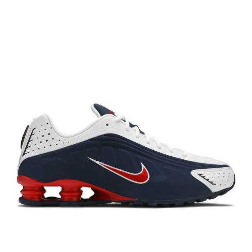 【 NIKE SHOX R4 'USA' / MIDNIGHT NAVY UNIVERSITY RED 】 ショックス 紺色 ネイビー 赤 レッド スニーカー メンズ ナイキ|スニケス