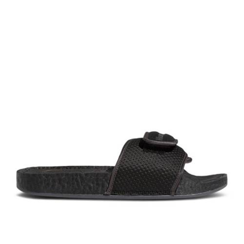 【 ADIDAS PHARRELL X CHANCLETAS HU SLIDE \u0027BLACK FUTURE\u0027 / CORE BLACK CORE BLACK CORE BLACK 】 アディダス サンダル 中核グループ 黒いこと 黒いこと スニーカー メンズ