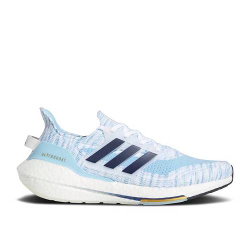 【 ADIDAS ULTRABOOST 21 'WHITE CLEAR BLUE' / CLOUD WHITE NIGHT INDIGO CLEAR 】 アディダス 白色 ホワイト ナイト 藍色 インディゴ スニーカー メンズ|スニケス