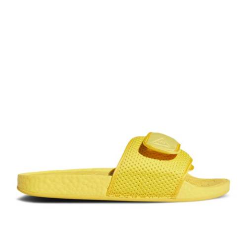 【 ADIDAS PHARRELL X CHANCLETAS HU SLIDES \u0027BOLD GOLD\u0027 / BOLD GOLD BOLD GOLD BOLD GOLD 】 アディダス ゴールド スニーカー メンズ
