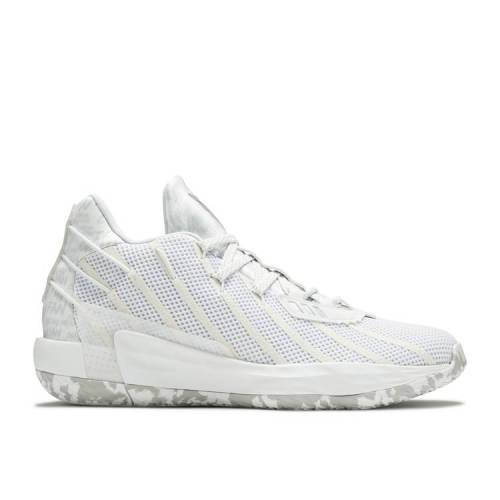 【 ADIDAS DAME 7 'I AM MY OWN FAN - CLOUD WHITE' / CLOUD WHITE SILVER METALLIC CORE 】 アディダス 白色 ホワイト 銀色 シルバー コア スニーカー メンズ