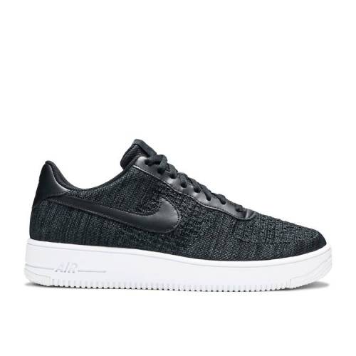 【 NIKE AIR FORCE 1 FLYKNIT 2.0 'BLACK ANTHRACITE' / BLACK WHITE ANTHRACITE 】 フライニット 黒色 ブラック 白色 ホワイト エアフォース スニーカー メンズ ナイキ|スニケス