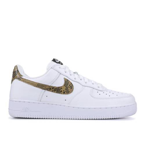 【 NIKE AIR FORCE 1 LOW RETRO 'IVORY SNAKE' 2019 / WHITE ELEMENTAL GOLD DARK HAZEL 】 白色 ホワイト ゴールド エアフォース スニーカー メンズ ナイキ|スニケス