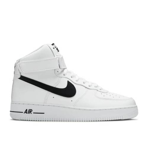 【 NIKE AIR FORCE 1 HIGH \u0027WHITE BLACK\u0027 / WHITE BLACK 】 御機嫌 白いこと 白いこと 黒いこと 黒いこと 空軍 スニーカー メンズ ナイキ