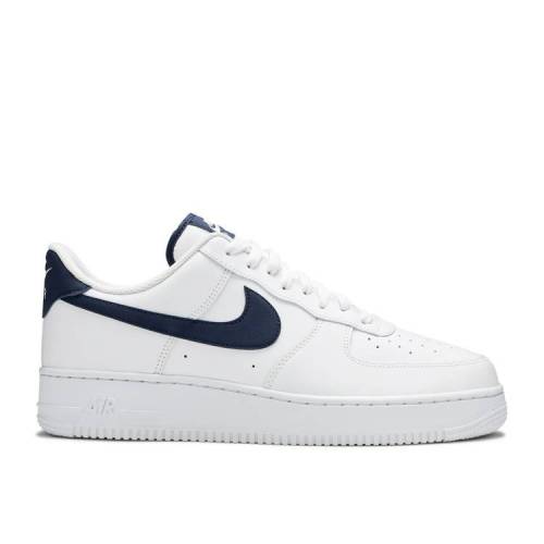【 NIKE AIR FORCE 1 07 MIDNIGHT NAVY / WHITE MIDNIGHT NAVY 】 白色 ホワイト 紺色 ネイビー エアフォース スニーカー メンズ ナイキ