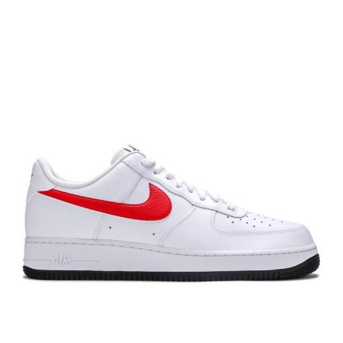 【 NIKE AIR FORCE 1 '07 'MISMATCHED SWOOSHES - WHITE' / WHITE PHOTO BLUE BLACK 】 白色 ホワイト 青色 ブルー 黒色 ブラック エアフォース スニーカー メンズ ナイキ