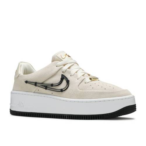 ナイキ Nike 大気圏 軟膏 黒 ニグロ ゴールド 白妙 ホワイト エアフォース Cream スニーカー レディース Air Nike Wmns 1 Sage Low Lx Light Cream Black Metallic Gold White Bharadwajclasses Com