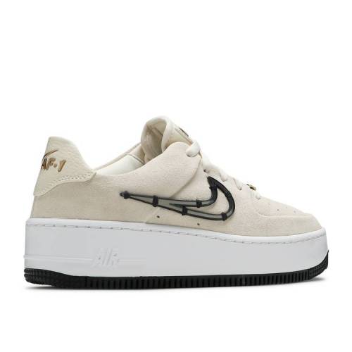 ナイキ Nike 大気圏 軟膏 黒 ニグロ ゴールド 白妙 ホワイト エアフォース Cream スニーカー レディース Air Nike Wmns 1 Sage Low Lx Light Cream Black Metallic Gold White Bharadwajclasses Com