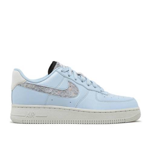 【 NIKE WMNS AIR FORCE 1 '07 SE 'RECYCLED WOOL PACK - LIGHT ARMORY BLUE' / LIGHT ARMORY BLUE LIGHT BONE 】 青色 ブルー エアフォース スニーカー レディース ナイキ