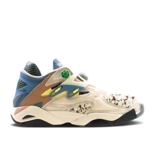 【 REEBOK BRAIN DEAD X PUMP COURT CT 'PATHWAYS' / PAPER WHITE GOAL GREEN RED RUSH 】 リーボック ポンプ コート 白色 ホワイト 緑 グリーン 赤 レッド ラッシュ スニーカー メンズ|スニケス
