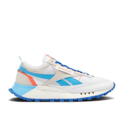 【 REEBOK CLASSIC LEATHER LEGACY 'WHITE COURT BLUE' / FOOTWEAR WHITE CHALK COURT BLUE 】 リーボック クラシック レザー レガシー コート 白色 ホワイト 青色 ブルー スニーカー メンズ|スニケス