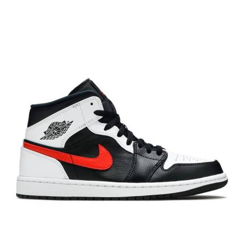 【 AIR JORDAN JORDAN 1 MID GS \u0027CHILE RED\u0027 / BLACK CHILE RED WHITE 】 ナイキ ミッド 黒いこと 黒いこと 赤 赤いこと 白いこと 白いこと エアジョーダン スニーカー 御坊っちゃん キッズ メンズ 靴-スニーカー