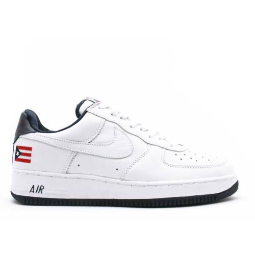 【 NIKE AIR FORCE 1 'PUERTO RICO' / WHITE WHITE OBSIDIAN COMET RED 】 白色 ホワイト 赤 レッド エアフォース スニーカー メンズ ナイキ