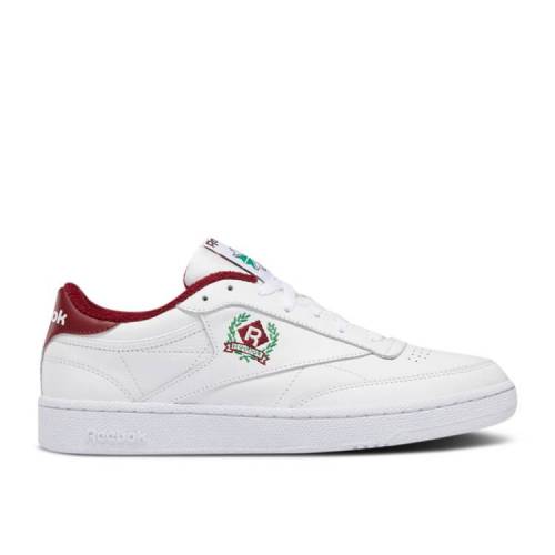 【 REEBOK CLUB C 85 'OG CREST - WHITE CLASSIC BURGUNDY' / FOOTWEAR WHITE FOOTWEAR WHITE 】 リーボック クラブ 白色 ホワイト クラシック スニーカー メンズ｜スニケス 27,936円