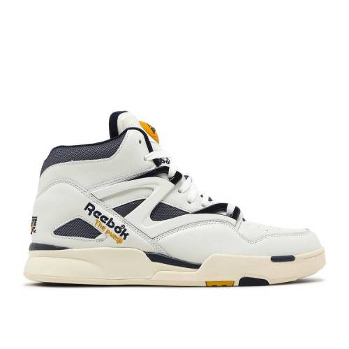 【 REEBOK PUMP OMNI ZONE 2 CHALK VECTOR NAVY / CHALK BRIGHT OCHRE VECTOR NAVY 】 リーボック ポンプ ゾーン 紺色 ネイビー スニーカー メンズ