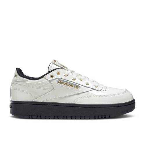 【 REEBOK CARDI B X WMNS CLUB C DOUBLE 'CHALK' / CHALK CORE BLACK MATTE GOLD 】 リーボック クラブ コア 黒色 ブラック ゴールド スニーカー レディース|スニケス