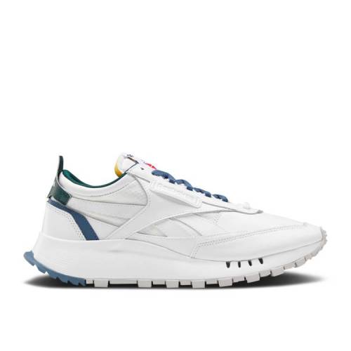【 REEBOK CLASSIC LEATHER LEGACY 'WHITE BRAVE BLUE' / WHITE BRAVE BLUE FOREST GREEN 】 リーボック クラシック レザー レガシー 白色 ホワイト 青色 ブルー フォレスト 緑 グリーン スニーカー メンズ