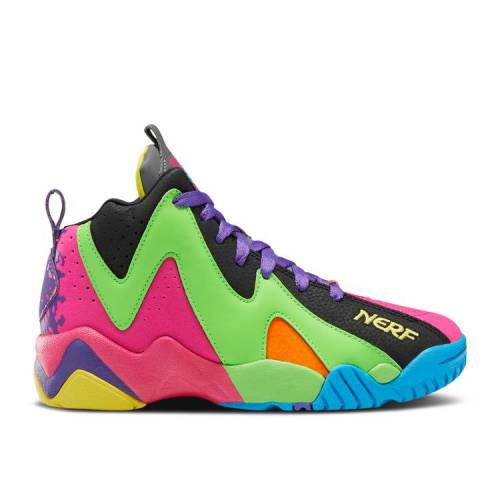【 REEBOK NERF X KAMIKAZE 2 J 'BACKBOARD BREAKER' / BLACK PROUD PINK SOLAR LIME 】 リーボック カミカゼ 黒色 ブラック ピンク ライム ジュニア キッズ ベビー マタニティ スニーカー|スニケス