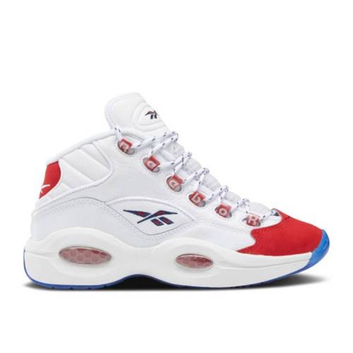 リーボック カジュアル ファッション スニーカー リーボック Footwear Reebok リーボック クエスチョン ミッド リーボック 白色 ホワイト パワー 赤 レッド クエスチョンミッド Red Toe ジュニア キッズ Question Power Red Reebok Og Big Kids Footwear White