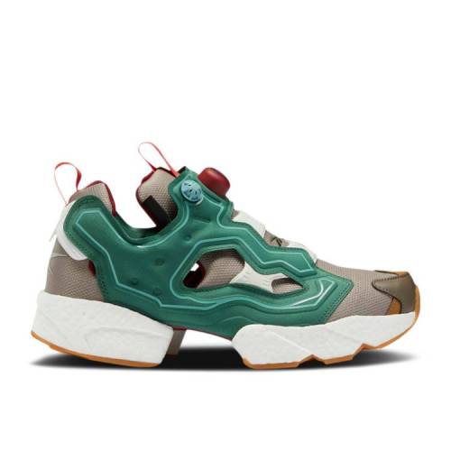 【 REEBOK BILLIONAIRE BOYS CLUB X INSTAPUMP FURY BOOST \u0027EARTH\u0027 / PINE GREEN BOULDER GREY 】 リーボック 野球クラブ ブースト 緑 緑であること 薄墨色 薄墨色 ビリオネアボーイズクラブ インスタポンプフューリー スニーカ