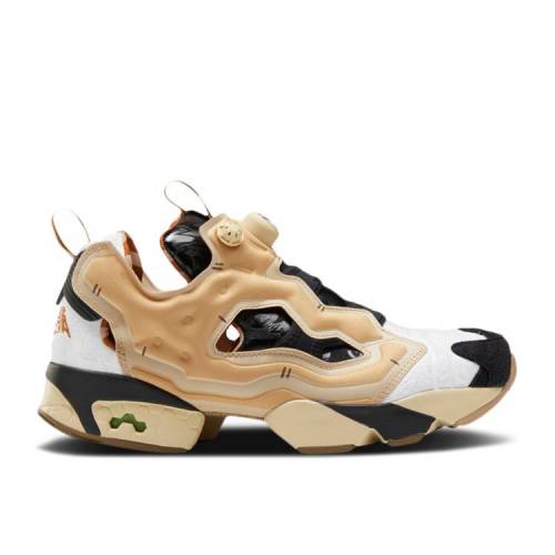 【 REEBOK KUNG FU PANDA X INSTAPUMP FURY PO / BLACK WHITE BEIGE 】 リーボック 黒色 ブラック 白色 ホワイト ベージュ インスタポンプフューリー スニーカー メンズ