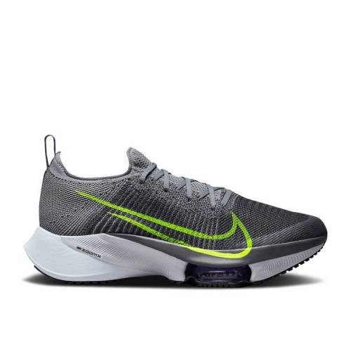 【 NIKE AIR ZOOM TEMPO NEXT% FLYKNIT 'PARTICLE GREY VOLT' / PARTICLE GREY DARK GREY WILD 】 ズーム フライニット 灰色 グレー ワイルド スニーカー メンズ ナイキ|スニケス
