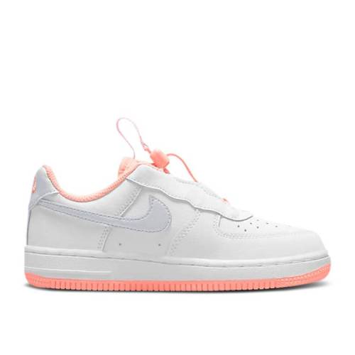 【 NIKE FORCE 1 TOGGLE PS 'WHITE CRIMSON BLISS' / WHITE CRIMSON BLISS LIGHT VIOLET 】 クリムゾン 白色 ホワイト 紫 バイオレット ジュニア キッズ ベビー マタニティ スニーカー ナイキ|スニケス
