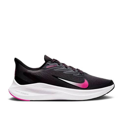 ナイキ Nike エア ズーム 灰色 グレー ファイア ピンク 白色 ホワイト 黒色 ブラック Dark Pink スニーカー レディース Air Pink Nike Wmns Zoom Winflo 7 Smoke Grey Fire Dark White Black Opendu17 Fr