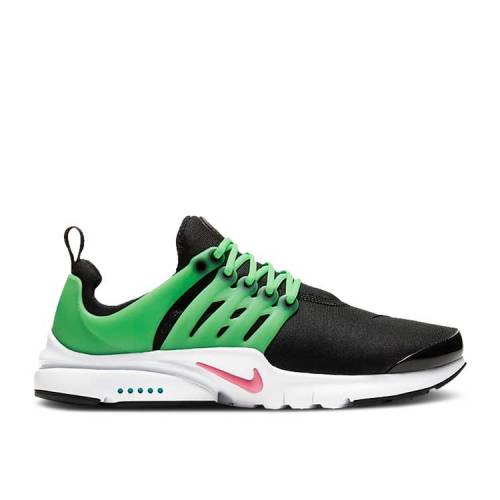 【 NIKE PRESTO GS \u0027BLACK GREEN STRIKE\u0027 / BLACK WHITE GREEN STRIKE HYPER 】 プレスト 緑 緑であること 黒いこと 黒いこと 白いこと 白いこと ストライク 御坊っちゃん キッズ もの言う花 マタニティ スニーカー ナイキ