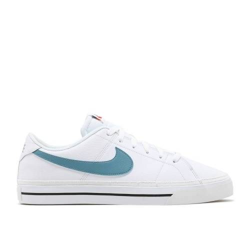 【 NIKE COURT LEGACY 'WHITE CERULEAN' / WHITE GUM LIGHT BROWN CERULEAN 】 コート レガシー 白色 ホワイト 茶色 ブラウン スニーカー メンズ ナイキ