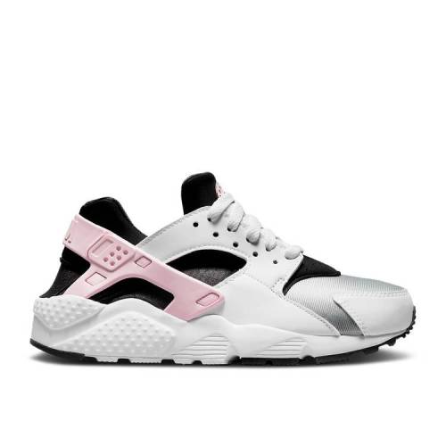 【 NIKE HUARACHE RUN GS 'GREY FOG PINK FOAM' / WHITE GREY FOG OFF NOIR PINK 】 ハラチ ラン ピンク 白色 ホワイト 灰色 グレー ハラチラン ジュニア キッズ ベビー マタニティ スニーカー ナイキ｜スニケス