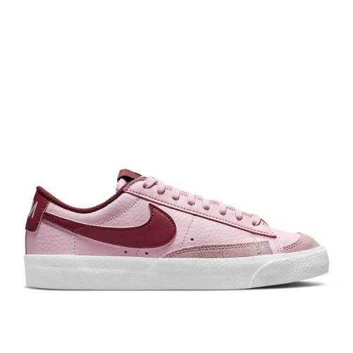 【 NIKE BLAZER LOW '77 GS 'PINK FOAM DARK BEETROOT' / PINK FOAM WHITE BLACK DARK BEETROOT 】 ブレイザー ピンク 白色 ホワイト 黒色 ブラック ジュニア キッズ ベビー マタニティ スニーカー ナイキ|スニケス