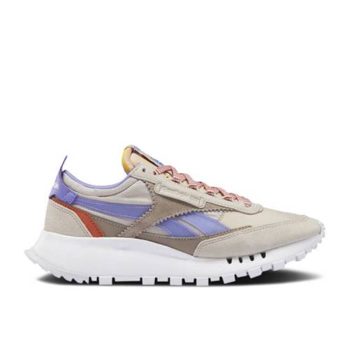 【 REEBOK WMNS CLASSIC LEATHER LEGACY \u0027SAND STONE HYPER PURPLE\u0027 / SAND STONE HYPER PURPLE BAKED 】 リーボック 古典派音楽 なめし革 レガシー 砂色 砂子 紫 パープル スニーカー レディース レディース靴-スニーカー-靴