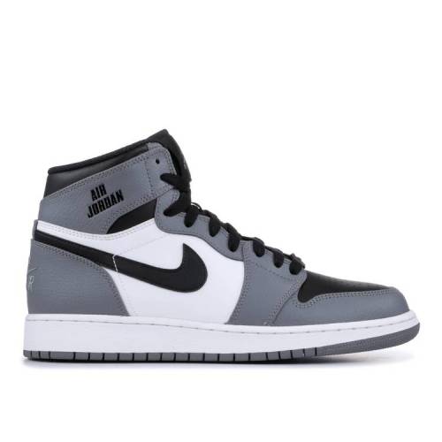【 AIR JORDAN JORDAN 1 HIGH BG 'COOL GREY' / COOL GREY COOL GREY WHITE BLACK 】 ナイキ ハイ クール 灰色 グレー 白色 ホワイト 黒色 ブラック エアジョーダン ジュニア キッズ ベビー マタニティ スニーカー|スニケス