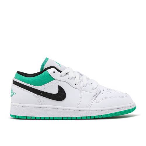 【 AIR JORDAN JORDAN 1 LOW GS 'WHITE LUCKY GREEN' / WHITE STADIUM GREEN LUCKY GREEN 】 ナイキ 白色 ホワイト スタジアム 緑 グリーン エアジョーダン ジュニア キッズ ベビー マタニティ スニーカー｜スニケス 59,070円