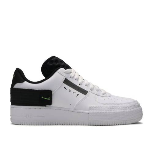 【 NIKE AIR FORCE 1 TYPE \u0027VOLT\u0027 / WHITE VOLT BLACK WHITE 】 白いこと 白いこと 黒いこと 黒いこと 空軍 スニーカー メンズ ナイキ
