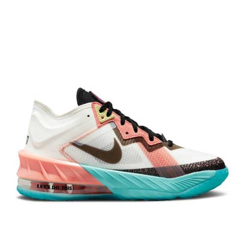 【 NIKE SPACE JAM X LEBRON 18 LOW GS 'LOLA BUNNY' / SUMMIT WHITE DYNAMIC TURQUOISE 】 ジャム レブロン 白色 ホワイト ダイナミック スペースジャム ジュニア キッズ ベビー マタニティ スニーカー ナイキ|スニケス