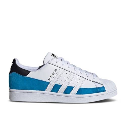 【 ADIDAS SUPERSTAR 'BRIGHT BLUE WHITE' / BRIGHT BLUE CLOUD WHITE CORE 】 アディダス スーパースター 青色 ブルー 白色 ホワイト コア スニーカー メンズ｜スニケス
