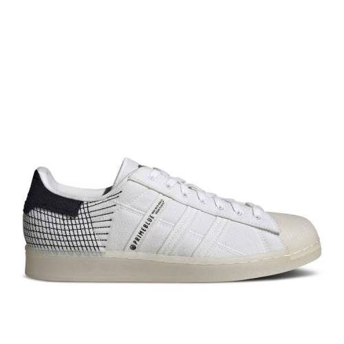 【 ADIDAS SUPERSTAR PRIMEBLUE 'WHITE BLACK' / CHALK WHITE CLOUD WHITE CORE 】 アディダス スーパースター 白色 ホワイト コア スニーカー メンズ|スニケス
