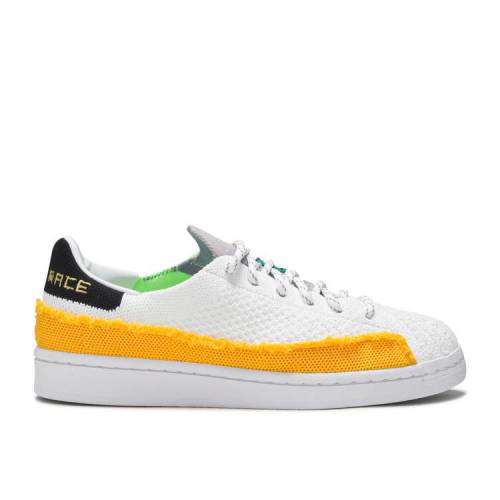 【 ADIDAS PHARRELL X SUPERSTAR 'PATCHWORK - WHITE' / CLOUD WHITE BOLD GOLD LIGHT 】 アディダス スーパースター 白色 ホワイト ゴールド スニーカー メンズ|スニケス